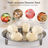 Steamer Rack, 10.2 Inch Stainless Steel Steamer Rack Steam Tray with Removable Legs, Pressure Cooker Canner Round Pot Steaming Tray for Steamers C...