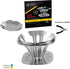 Pour Over Coffee Dripper, Stainless Steel Coffee Dripper, CAFÉ PRONTO, Metal Coffee Dripper DIY Kit, 3D Metal Puzzle Coffee Dripper Set, Great Gif...