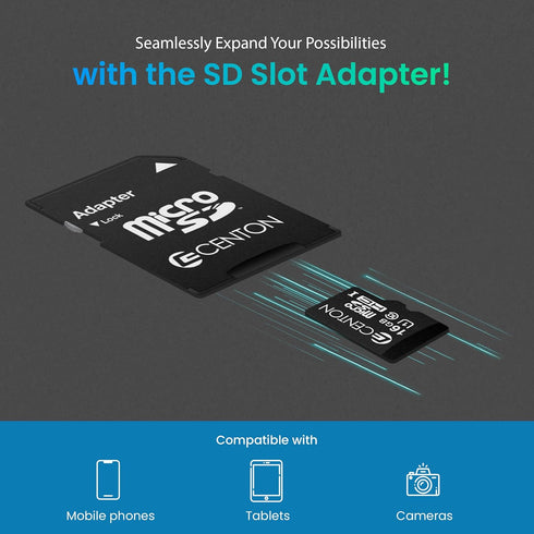 Centon Electronics Micro SD Card, Ultimate Memory Card for Phones, Tablets, Cameras, and More, 16GB...