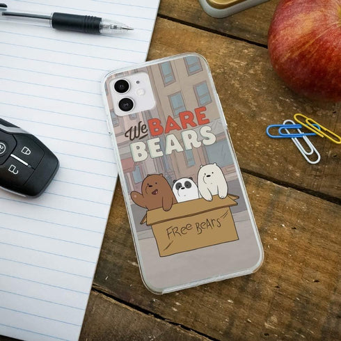 We Bare Bears Baby Bears Protective Slim Fit Hybrid Rubber Bumper Case Fits Apple iPhone 8, 8 Plus, X, 11, 11 Pro,11 Pro Max...