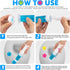 Toilet Gel, 60 Count 5 Kinds Of Scent Toilet Cleaner Bowl Gel Stamp Kit Air Freshener...