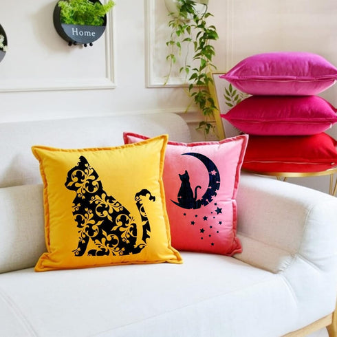 14 Pcs Cat Stencils for Painting on Wood Canvas Shirt, Small Large Flower Moon Cat Stencil Plastic Shirt Fabric Stencils for Painting on Wall Wood...