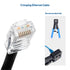 Cable Matters 50-Pack Cat 6 Pass Through RJ45 Connectors (Cat 6 Ends / Cat6 Connector / RJ45 Modular Plugs/Ethernet Plugs/Network Connector) for S...