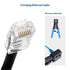 Cable Matters 100-Pack Cat 6 Pass Through RJ45 Connectors (Cat 6 Ends / Cat6 Connector / RJ45 Modular Plugs/Ethernet Plugs/Network Connector) for ...