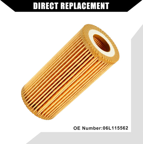 No.06L115562 Engine Oil Filter for Volkswagen Golf 2015 / Inner Transmission Oil Filter/Durable / 1 Set Yellow...