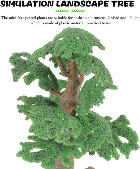 Toyvian Model Trees Cypress Miniature Artificial Tree Fake Plants Train Trees for Sand Table Models Scene Decoration 1PC Size L...