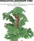 Toyvian Model Trees Cypress Miniature Artificial Tree Fake Plants Train Trees for Sand Table Models Scene Decoration 1PC Size L...