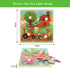 Wooden Peg Puzzles for Toddlers 1-3, Kids' Educational Preschool Peg Puzzle Toy, Set of 4 Toddler Puzzles - Farm, Dinosaur, Fruit and Marine Anima...