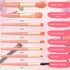 Gerrii 6 Sets Travel Makeup Brush Set Brushes Bag Bridesmaid Gift Synthetic Fiber Face Make up Brushes Angled Blush Brush for Wedding Bridal Showe...