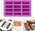 Palksky (2 Pack 12 Cavity Medium Narrow Silicone Rectangle Molds/Molds/Protein Bars mold/Energy Bars Maker for Caramel Bread Loaf Muffin Brownie C...