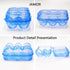 JAMOR 6 Grid Egg Storage Box Refrigerator Crisper Egg Protection Box Portable Egg Carriage Container For Camping Picnic Essential (Blue)...
