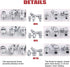 Hilitchi 123Pcs Metric Hydraulic Zerk Grease Fittings Assortment Kit (Metric)...