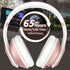 Wireless Bluetooth Headphones Over Ear 65H Playtime HiFi Stereo Headset with Microphone and 6EQ Modes Foldable Bluetooth V5.3 Headphones for Trave...