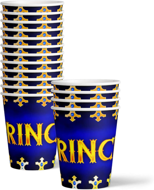 Royal Blue Prince Birthday Party Baby Shower Supplies Set Plates Napkins Cups Tableware Kit for 16...