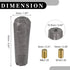 1 Set 15cm Universal Shift Knob - Car Gear Shifter Knob Faux Crystal with 2 Adapter for Automatic and Manual Vehicle - Acrylic Black...