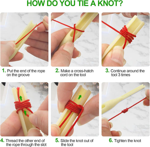Rosary Cord Knotting Tool, Rosary Making Supplies, Rosary Making Kit, Cord Knot Tying Tool for Beads for Rosary Making...