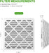 12x12x1 AC Furnace Air Filter, MPR 600, MERV 8 Pleated HVAC Filter, 2 Pack (exact dimensions 11.81x11.81x0.79 inches)...