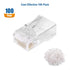 Cable Matters 100-Pack Cat 6 Pass Through RJ45 Connectors (Cat 6 Ends / Cat6 Connector / RJ45 Modular Plugs/Ethernet Plugs/Network Connector) for ...