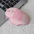 Ergonomic 2.4G & Bluetooth Dual Mode Wireless Mouse with PU Cover, Soundless Keys, Candy Colors, Compatible with Notebook, PC, Tablet, Smartphone ...
