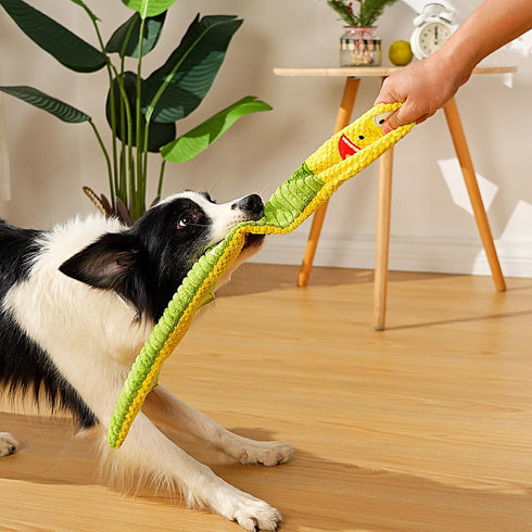 Sedioso Dog Toy Pack for Large Dogs, (3-Pack) Stuffless Dog Toys for Aggressive Chewers, Extra Long Durable Squeaky Dog Toy, Dog Puzzle Toy for Sm...