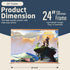 Landmass 24” Wide Magnetic Poster Hanger Frame - Wall Hanging Wooden Frame For Posters, Prints, Photos, Pictures, and Artwork - Wood Frame For Scr...