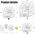 Bowl Cozy Template 3 Sizes,Bowl Cozy Template Cutting Ruler Set,Acrylic Transparent Quilting Bowl Templates for Hot and Cold Food Bowl Rack,withou...