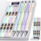Nicpro 4 PCS Pastel Mechanical Pencil 0.7mm, Cute Fast Click Mechanical Pencils Set with 8 Tubes HB Lead Refills, Erasers, Eraser Refills for Scho...