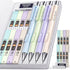 Nicpro 4 PCS Pastel Mechanical Pencil 0.7mm, Cute Fast Click Mechanical Pencils Set with 8 Tubes HB Lead Refills, Erasers, Eraser Refills for Scho...