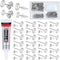 Jewelry Glue with Earring Posts,1002Pcs Stainless Steel Earring Posts with Butterfly and Rubber Earring Backs, Hypoallergenic Stud Earring Posts w...