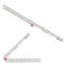 SINGER 12-Inch Folding Ruler with Precision Marking & Zero-Centering for Sewing, Quilting, Crafting & Patternmaking - Clear Metric Ruler - 15 Incr...