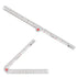 SINGER 12-Inch Folding Ruler with Precision Marking & Zero-Centering for Sewing, Quilting, Crafting & Patternmaking - Clear Metric Ruler - 15 Incr...