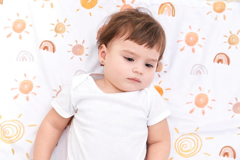 Sun Baby Blanket for Boys Girls Unisex Soft Plush Nursery Blankets Double Layer Dotted Backing sun printed Bed Throws for Crib Stroller Swaddle Re...