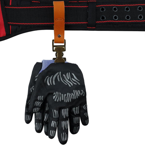 KUNN Leather Glove Clips for Work Glove Holders Heavy Duty Glove Belt Bronze Clip for Construction...