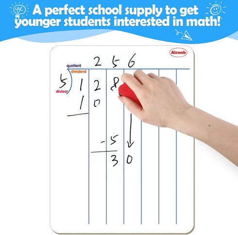 Dry Erase Long Division Whiteboard...