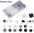 1018pcs Beads for Jewelry Making 8mm Glass Beads Black White Color Round Loose Spacer Beads for DIY Craft Bracelet Necklace Earring...