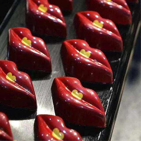 Polycarbonate Chocolate Mold DIY Handmade Chocolate Candy Mould Pastry Tools Bakeware Lip (19389)...