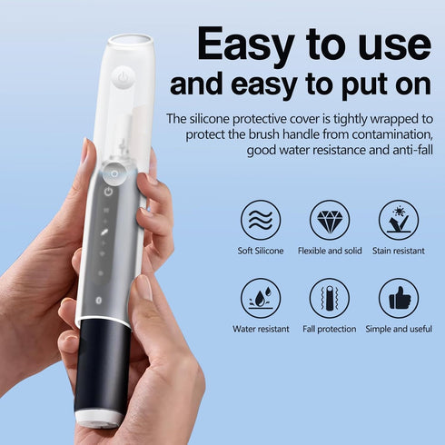 Z-VAPRESS Silicone Case for iO Series Electric Toothbrush, Full Body Protection, Eco-Friendly Dustproof Cover, Scratch-Free - Protect Your iO Seri...