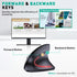 Bluetooth and 2.4G (2-in-1) Rechargeable Wireless Mouse, Ergonomic Vertical Design, 1000/1200/1600 DPI, 6 Silent Buttons, for Laptop, Computer, PC...