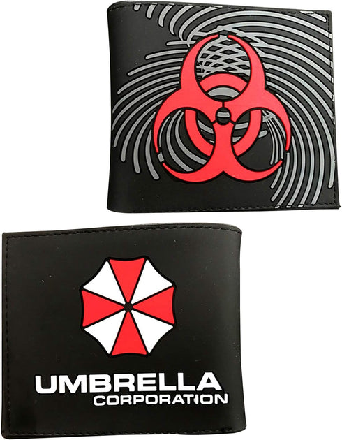 Umbrella Corporation Wallet PU Leather Bi-fold Silicone Wallet for Men (style B)...