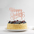 Happy Sweet 16 Cake Topper, 16th Birthday Cake Decor, Sweet 16, Teens Happy 16th Birthday Decorations Rose Gold Glitter...
