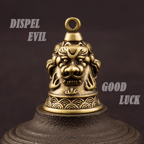 Guardian Brass Luck Bell for Motorcycle Car Bike Key Ring...