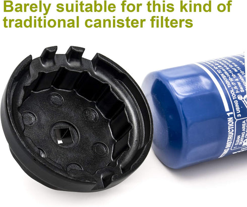 3mirrors Oil Filter Wrench, Oil Drain Tool Set Compatible with Toyota Lexus Scion Camry Tundra Highlander Sienna 2.0-5.7L Engine with 64mm Cartrid...