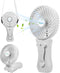 I-SHUANF Waist Clip Fan, Bttery-Powered Portable Necklace Fan, Foldable Handheld Fan, Three Fan Speeds, Suitable for Maintenance, Hiking, Climbing...