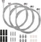 6 Pcs Universal Bike Brake Cable Replaceable Brake Inner Wire Cable, Standard Bicycle Brake Cable with Cable Cap End Crimps Accessories, Professio...