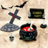 Halloween Miniature Figurines - 18Pcs Resin Ghost Tombstones Skull Heads Scene Ornaments Halloween Garden Accessories Mini Halloween Decorations f...