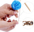 Shappy 15 Pcs Men's Satin Lapel Flower Pins with Metal Chain, Handmade Multi-color Boutonniere Pins with Gift Box for Career Suit Tuxedo of Shirts...