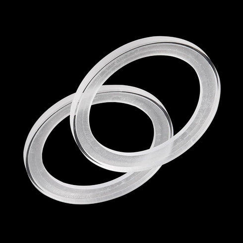 Unifizz 2Pcs Car Speaker Spacer Ring Mounting Spacer Plate Transparent Acrylic 78mm ID for 3.5 Inch...