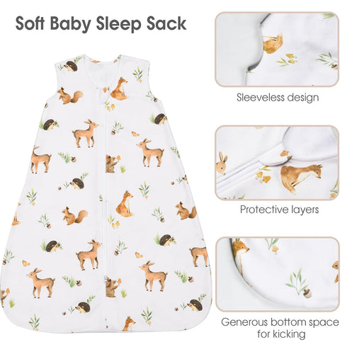 david's kids Micro Fleece Baby Sleep Sack 0-6 Months, Soft Baby Wearable Blankets with 2-Way Zipper, 2 Pack Sleeping Bags for Infant Newborn Boys ...