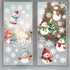 9 Sheet Christmas Window Clings Snowman Window Decals Christmas Snowflake Stickers Let it Snow Winter Window Glass Decor for Kids Christmas Holida...