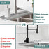 Kitchen Sink Splash Guard, 17.5” X 5.5”Silicone Faucet Splash Guard,Faucet Mat For Kitchen Sink,Sink Faucet Mat,Drip Protector Splash Countertop (...